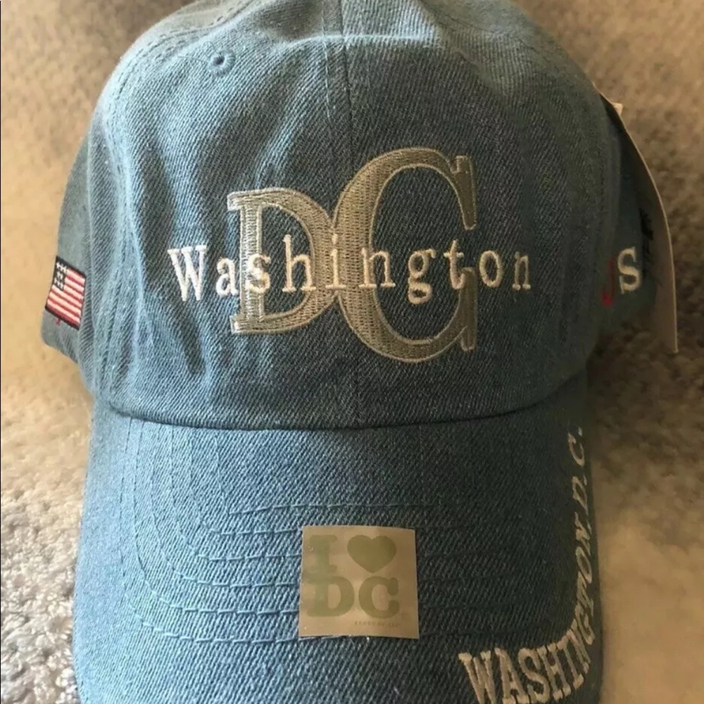 Vintage Style Washington DC Jean Strapback Hat NWT